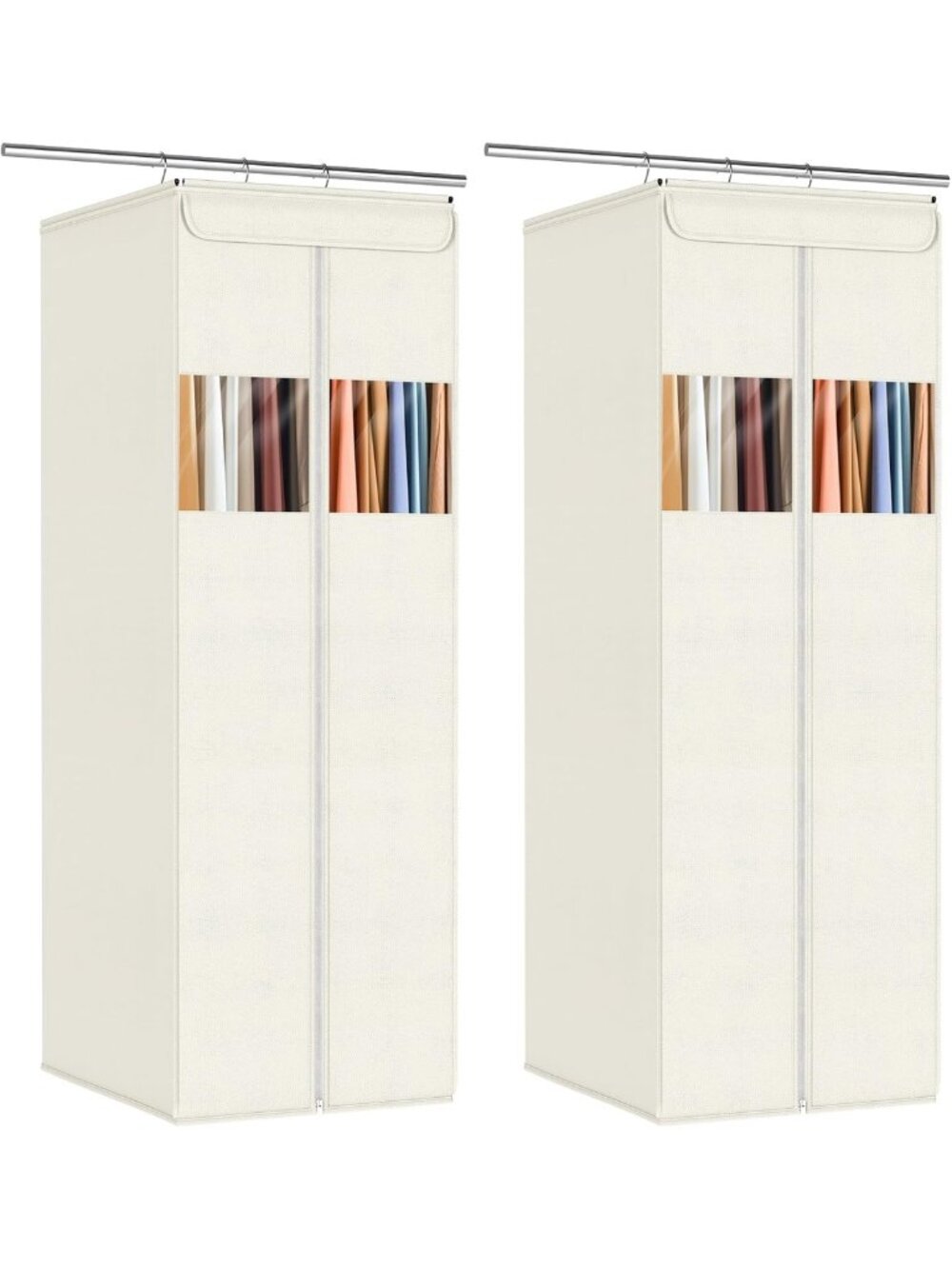Clear Hanging Garment Bags for Closet Storage | Space-Saving Dress & Suit Bags